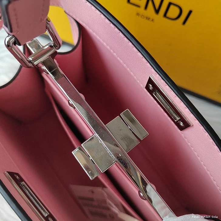 Affordable Petite Bag Nappa In ISeeU Fendi Peekaboo Leather Pink 0807